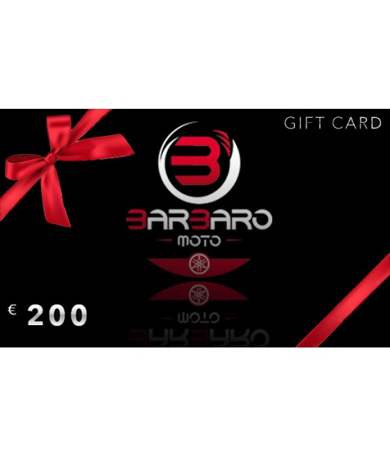 BUONO REGALO BARBARO MOTO GIFT CARD DA 200 EURO